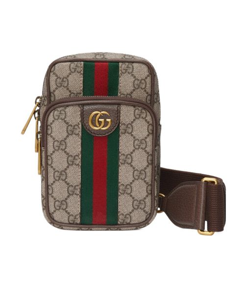 Ophidia GG front-pocket belt bag