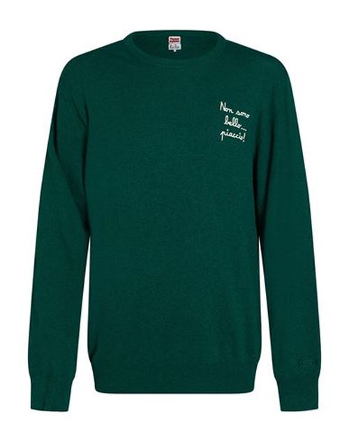 Vacanze Di Natale Man Sweater Dark green Size M Polyamide, Wool, Viscose, Cashmere