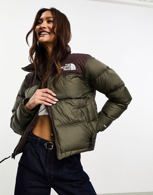 1996 Retro Nuptse down puffer jacket in green