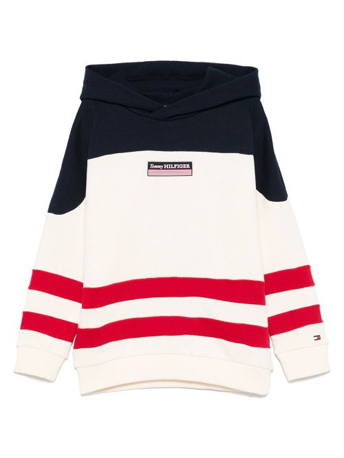 Logo-patch hoodie - Neutrals
