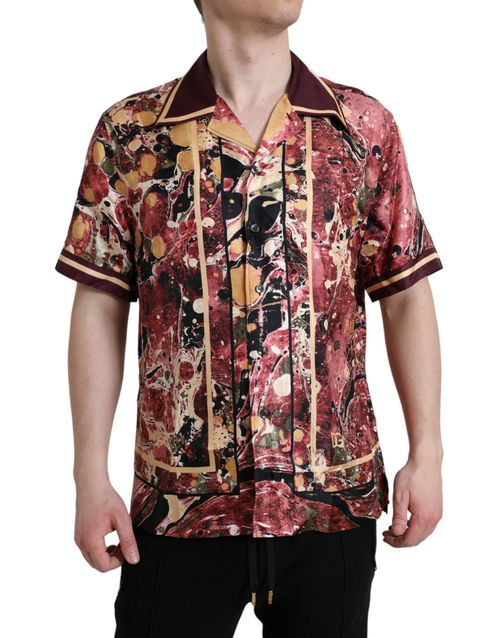 Floral-Patterned Silk Shirt — Multicolor