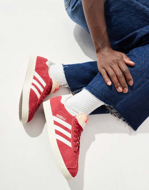 Gazelle sneakers in red and white