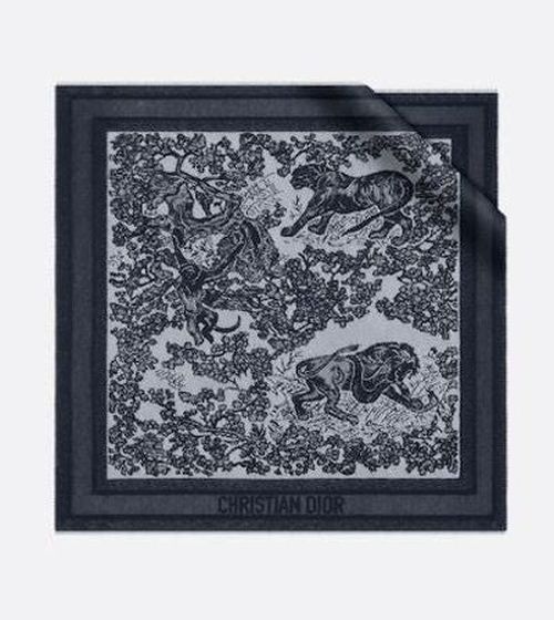 Lace Toile Square Scarf 70x70cm