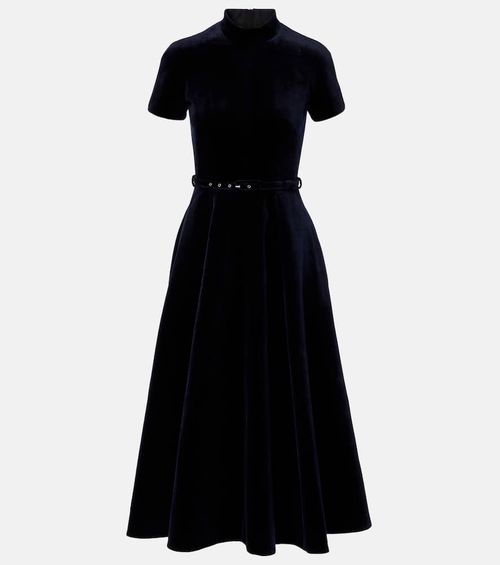 Camilla cotton velvet midi dress
