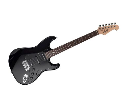 Indio by Cali Classic Electric Guitar with Gig Bag, Black