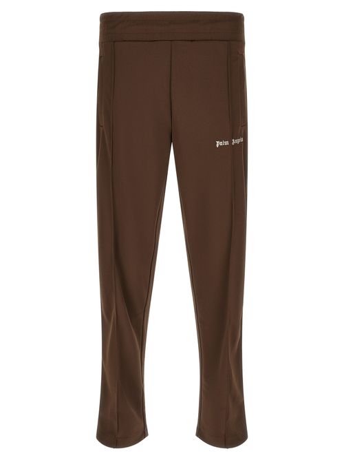 Logo-Printed Track Track Pants — Brown
