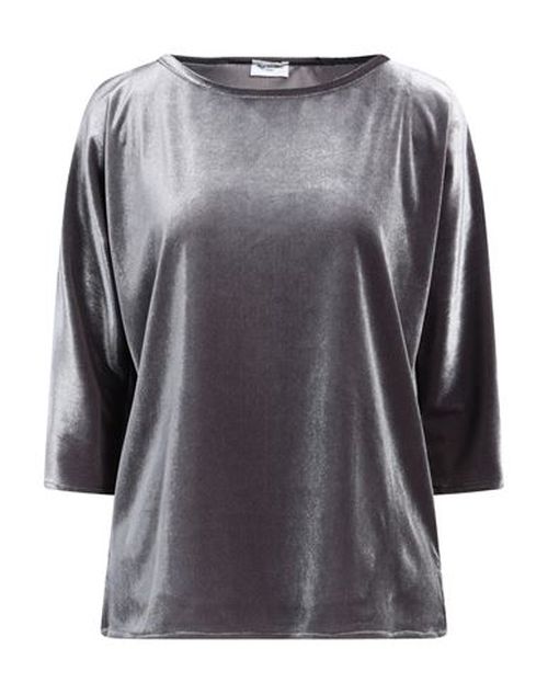 Woman Top Grey Size 2 Polyester, Elastane