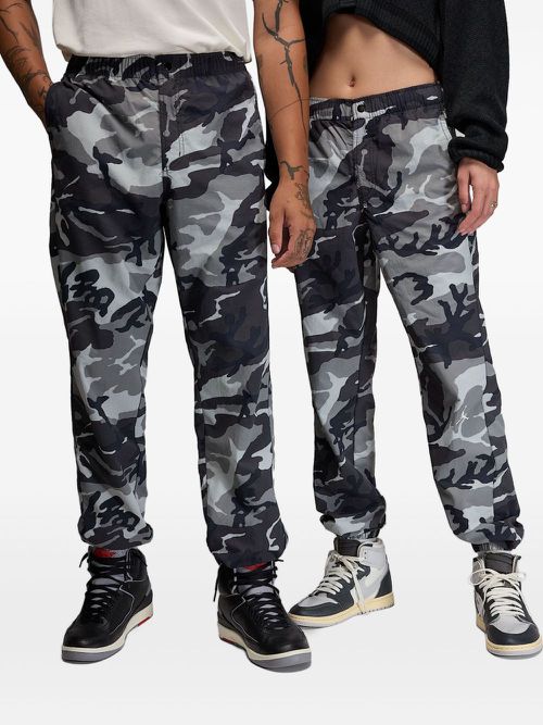 Camo-print track pants - Grey