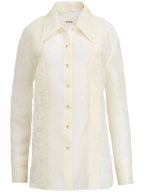The Nori silk shirt - Neutrals