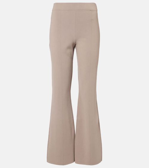 Milano high-rise wide-leg pants