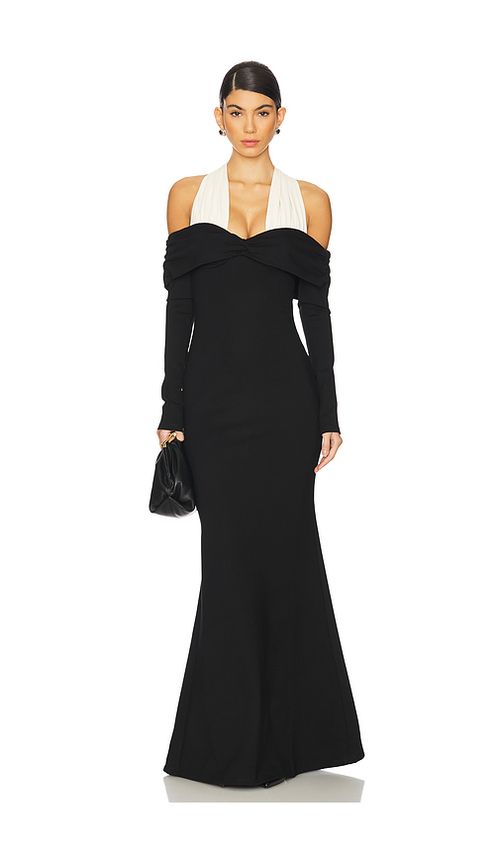 Camila Coelho ROBE DE SOIRÉE FRANKIE en Black. S. Also en