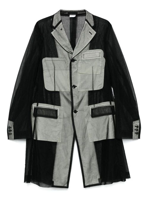 Comme des Garçons Homme Plus single-breasted coat - Black