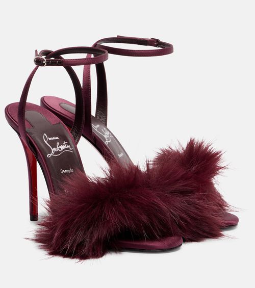 Patchoulina 100 crêpe satin sandals