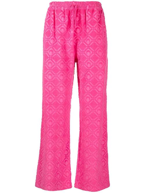 Moon jacquard track pants - Pink