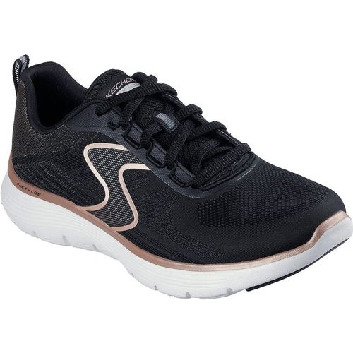 Skechers Womens Flex Appeal 5.0 Slip On Low Top Sneakers in Black/Rose Gold
