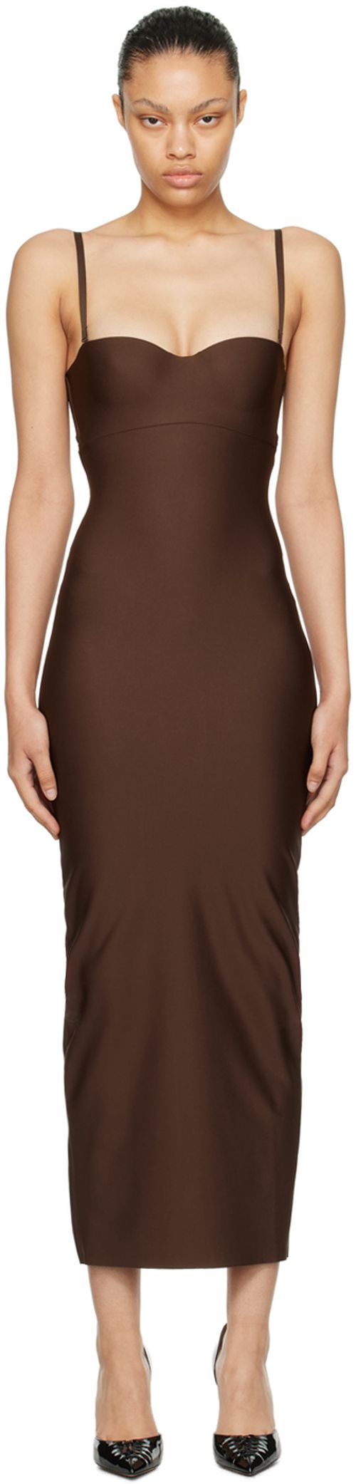 SKIMS Brown SKIMS Body Underwire Maxi Dress