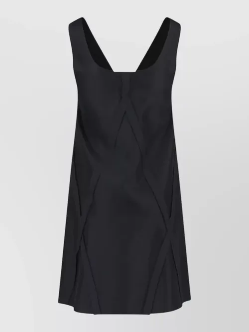 Maison Margiela - knee length dress a line v neckline