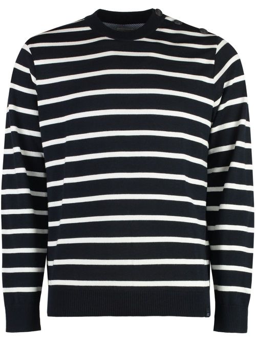 Striped wool sweater - Blue