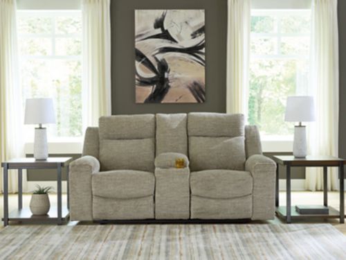 Evereast Pass Reclining Loveseat with Console, Stone