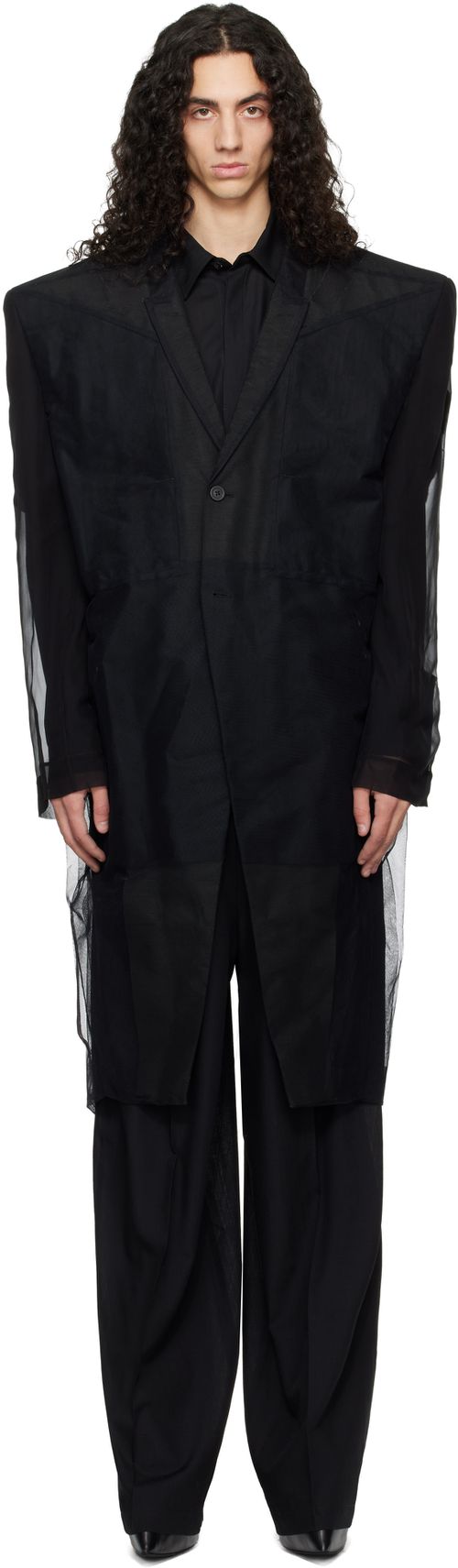 Black Temple Ricks Tatlin Coat