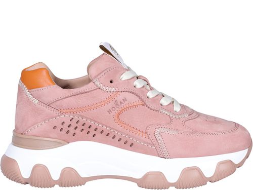 Hyperactive lace-up chunky-sole sneakers - Pink