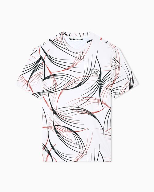 Tennis Pro print T-shirt in VENTUS7 technical fabric