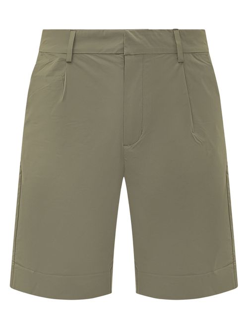 Green Solid Shorts