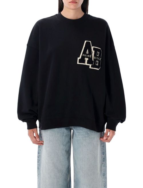 Black Crewneck Logo Sweatshirt