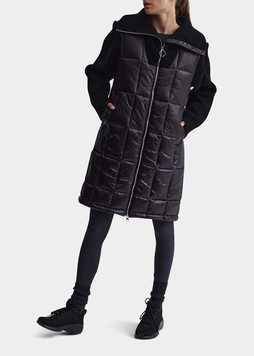 Mayten Long Knit Puffer Jacket