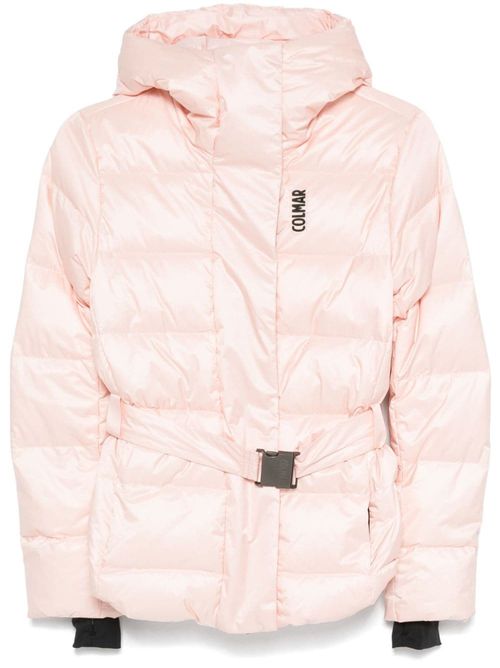 Belted ski jacket - Pink