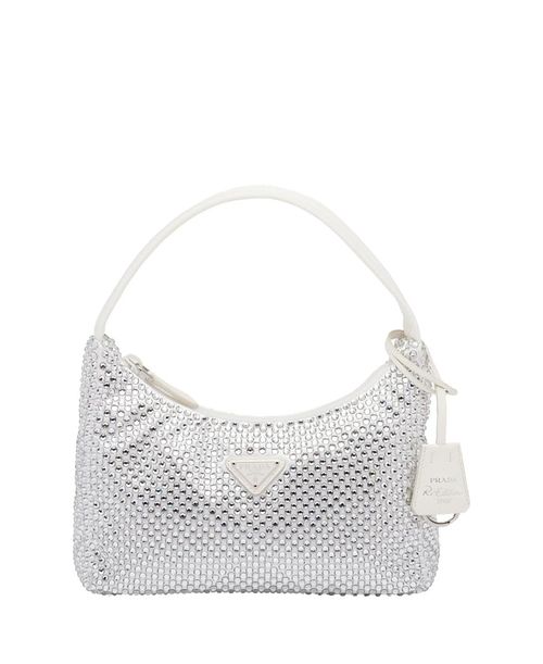 Re-Edition Satin Mini-Bag with Crystals