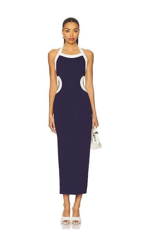 Lovers and Friends Eliza Midi Dress in Navy.  XS. Also in M, S