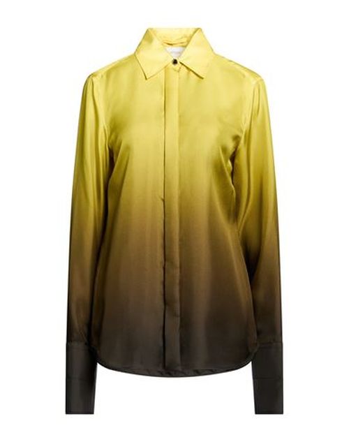 Woman Shirt Mustard Size 12 Silk