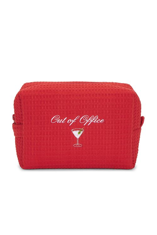 Abbode TASCHE WAFFLE POUCH in Kirsche - Red. a
