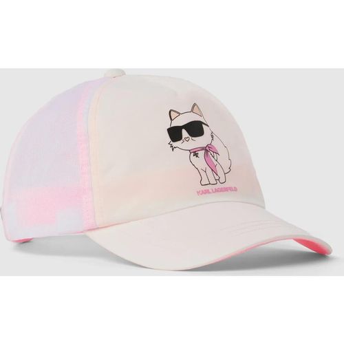 Karl Lagerfeld - Ikon Choupette Kappe Für Mädchen, Weiss/pink, Größe