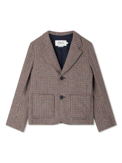 Gregoir houndstooth-pattern blazer - Brown