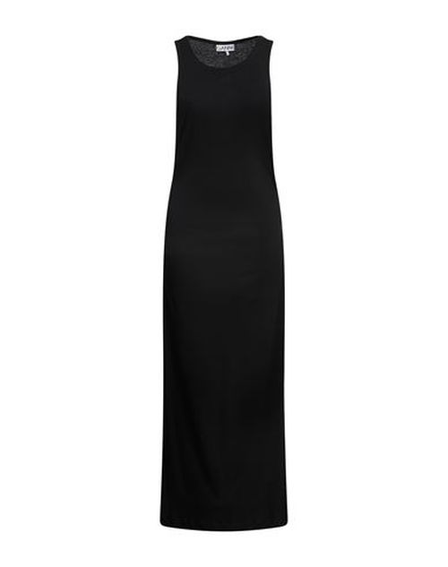 Ganni Woman Maxi dress Black Size S Organic cotton, Elastane
