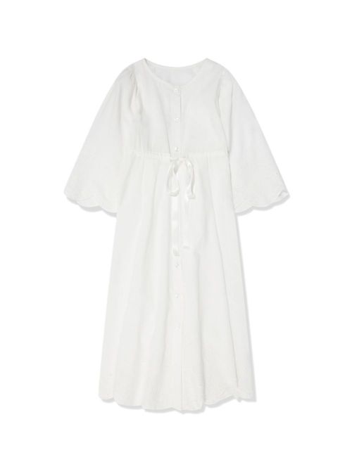 Anetta broderie-anglaise nightdress - White