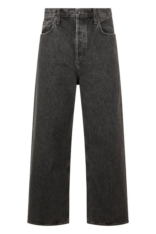 Loose-Fit Straight-Leg Denim Jeans — Gray