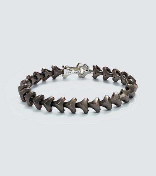 Armory® sterling silver and titanium bracelet