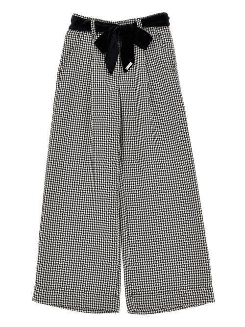 Checked trousers - Black