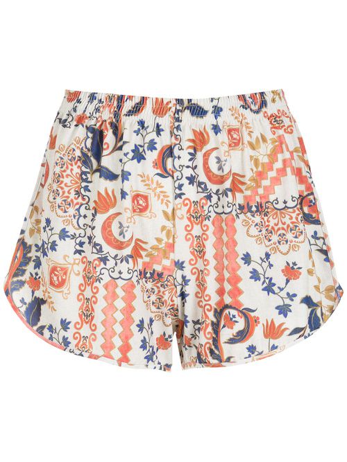 Lee tile-print shorts - Neutrals