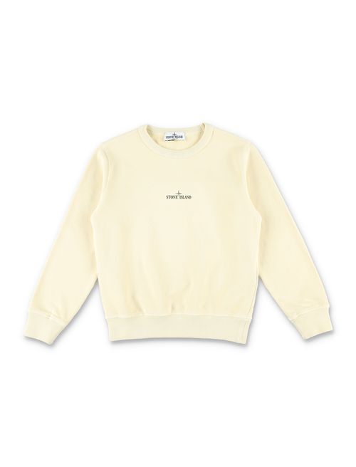 Junior Boy Cotton Compass Sweatshirt with Front Lettering Logo