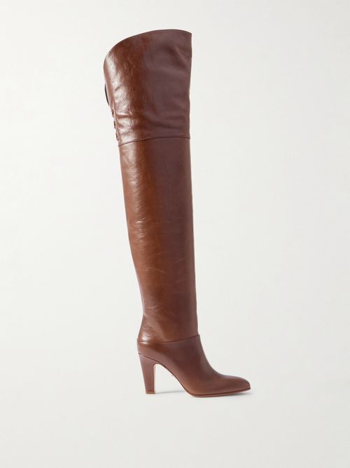 Eve Leather Over-the-knee Boots - Brown