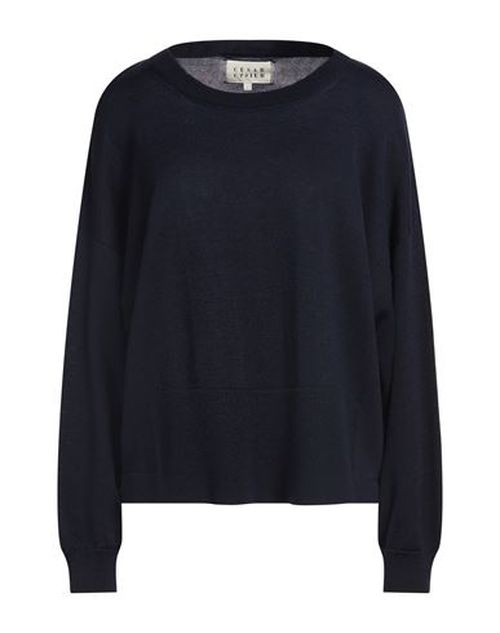 Woman Sweater Midnight blue Size L Merino Wool, Silk