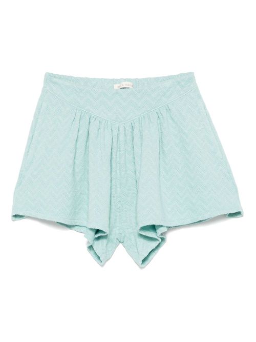 Zhoe & Tobiah chevron-pattern shorts - Blue