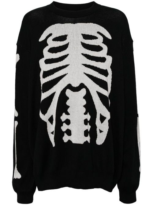 Bone crew neck sweatshirts - Black