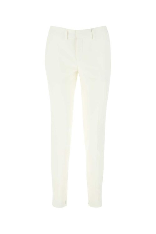 Virgin Wool Trousers — White