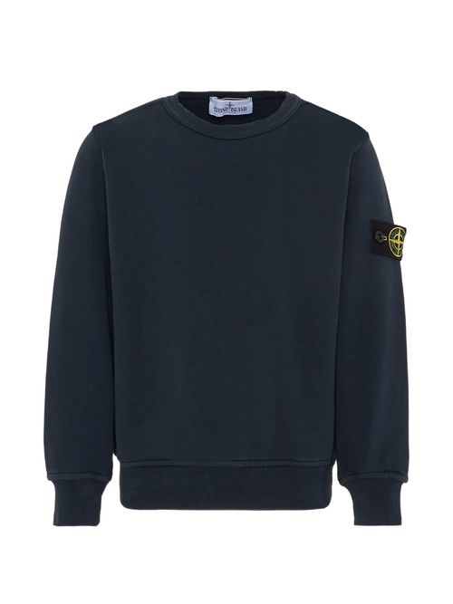 Mini Ribbed Neckline Sweater with Badge for Boys
