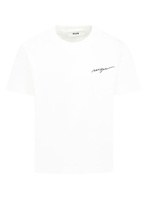 Logo-print cotton t-shirt - White